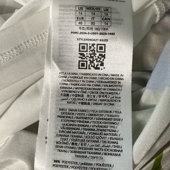 GUESS Women's Chiara Floral Twist-Front Sleeveless Dress Dreamy Fields Sz 14 NWT - Picture 8 of 9